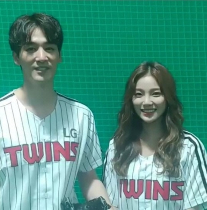 오창석 이채은 (사진 : LG트윈스 SNS)