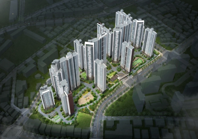 광명 푸르지오 센트베르 조감도. 제공=대우건설