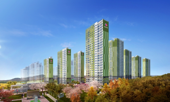 여수 웅천 마린파크 애시앙 투시도. 제공=부영주택