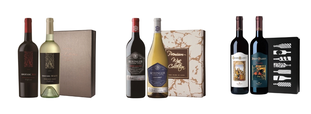 프리미엄 와인 선물세트 3종. /사진제공=롯데칠성