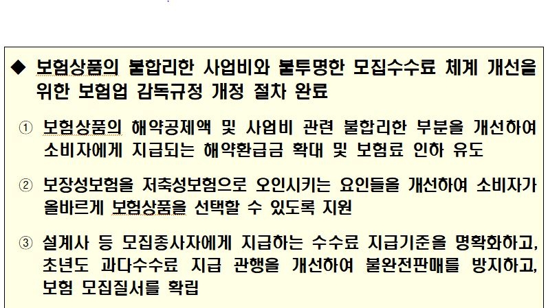 과도한 수수료·사업비 줄여 먹튀 보험설계사 잡고 보장성보험료 부담 내린다