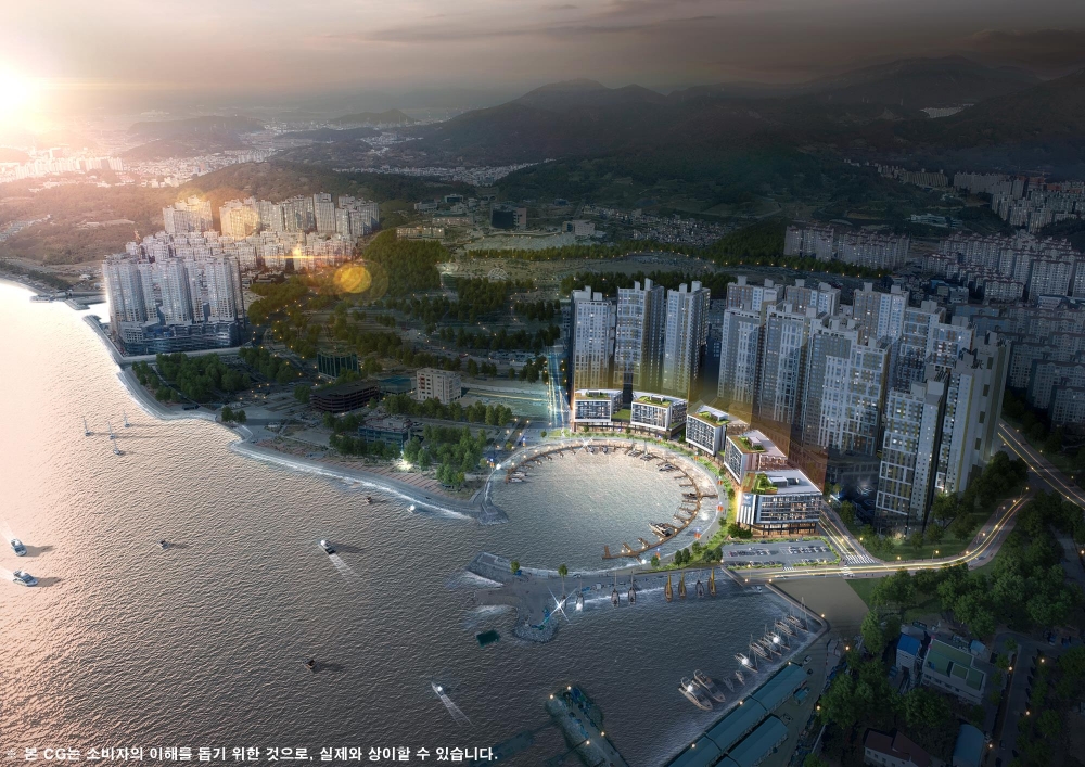 웅천 롯데캐슬 마리나 조감도 / 사진=더피알