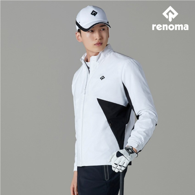 레노마골프는 편안한 움직임과 스포티한 디자인을 강조한 바람막이 ‘프리모션 점퍼’를 출시했다. /사진=한성에프아이.