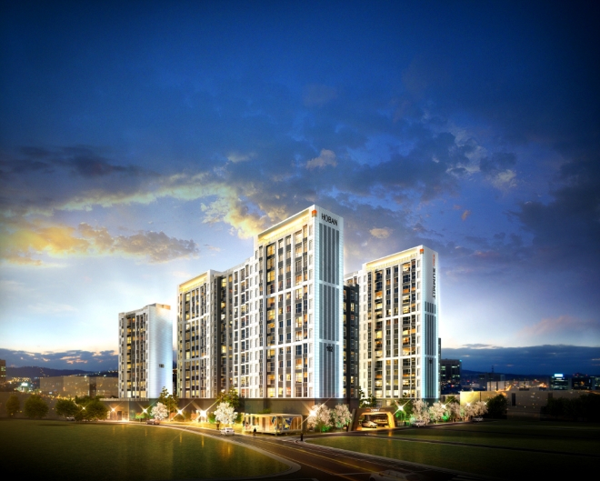 15일 시공권을 확보한 서울 장위 15-1구역 조감도. /사진=호반건설.