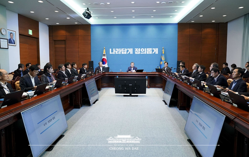 대통령 주재 수석보좌관 회의 정경 / 사진=청와대