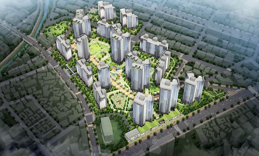 래미안 엘리니티 조감도