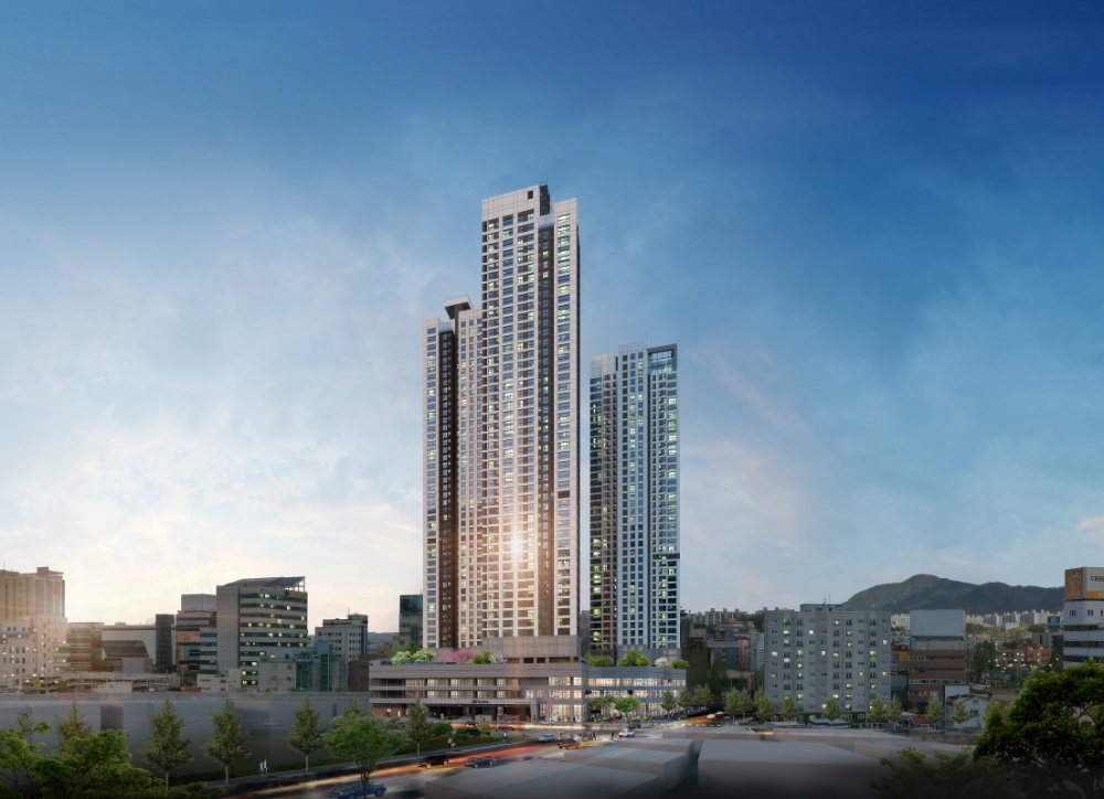 힐스테이트 대전 더스카이 야경투시도 / 사진=현대건설