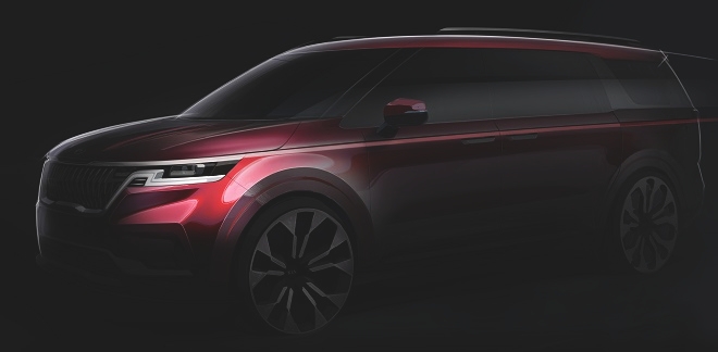 신형 카니발 4세대 풀체인지 렌더링 이미지.