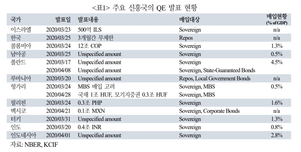 신흥국 QE 장기화될 경우 부작용 나타날 수 있어 - 국금센터