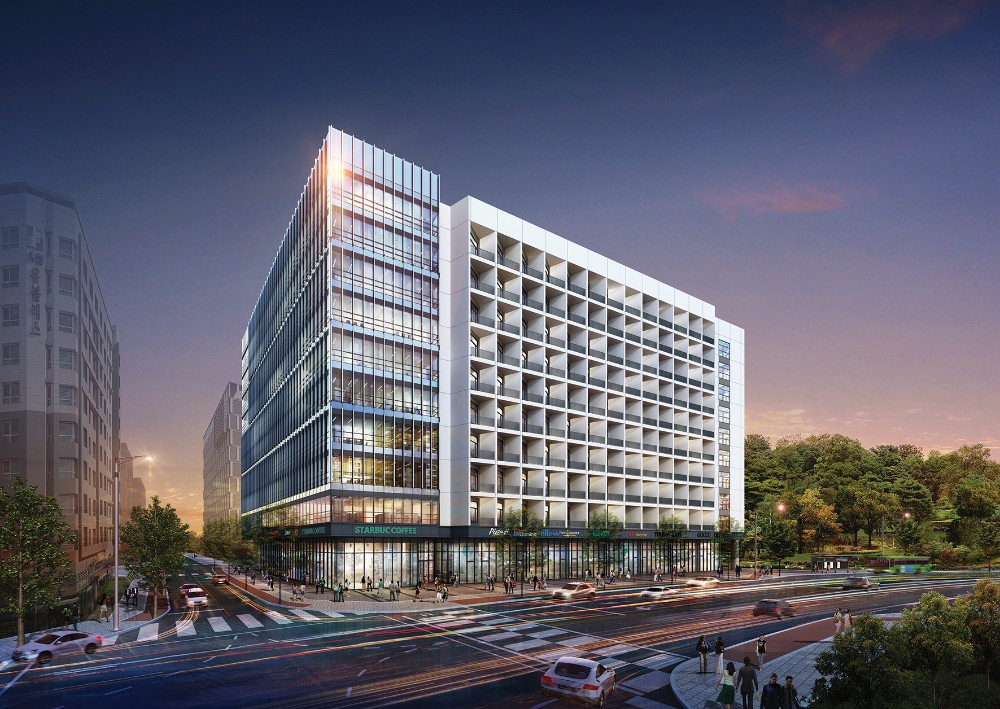 ▲서울시 강남구 자곡동에 위치한 ‘엑슬루프라임’ 투시도. /사진제공=리얼투데이