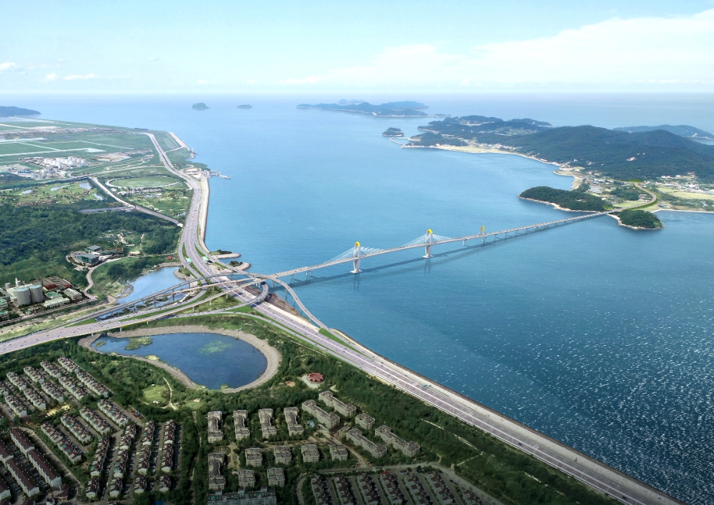 영종~신도 평화도로 조감도 / 사진=한화건설