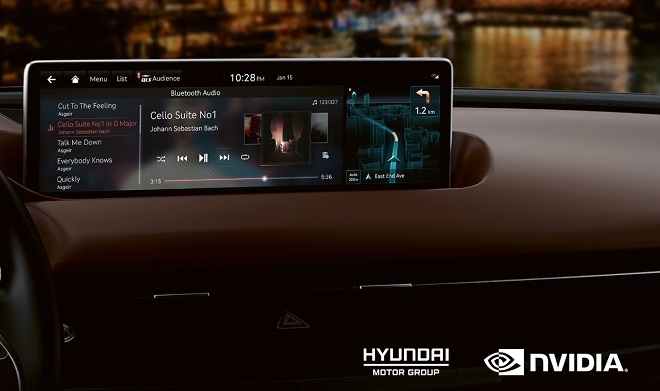 제네시스 차세대 인포테인먼트 시스템.