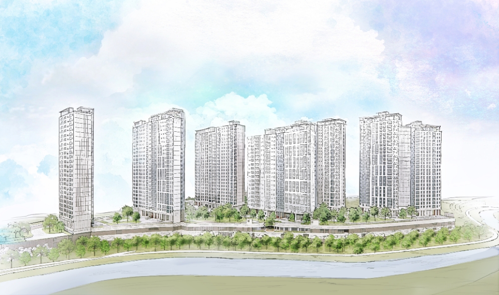 계룡자이 투시도 스케치 / 사진=GS건설