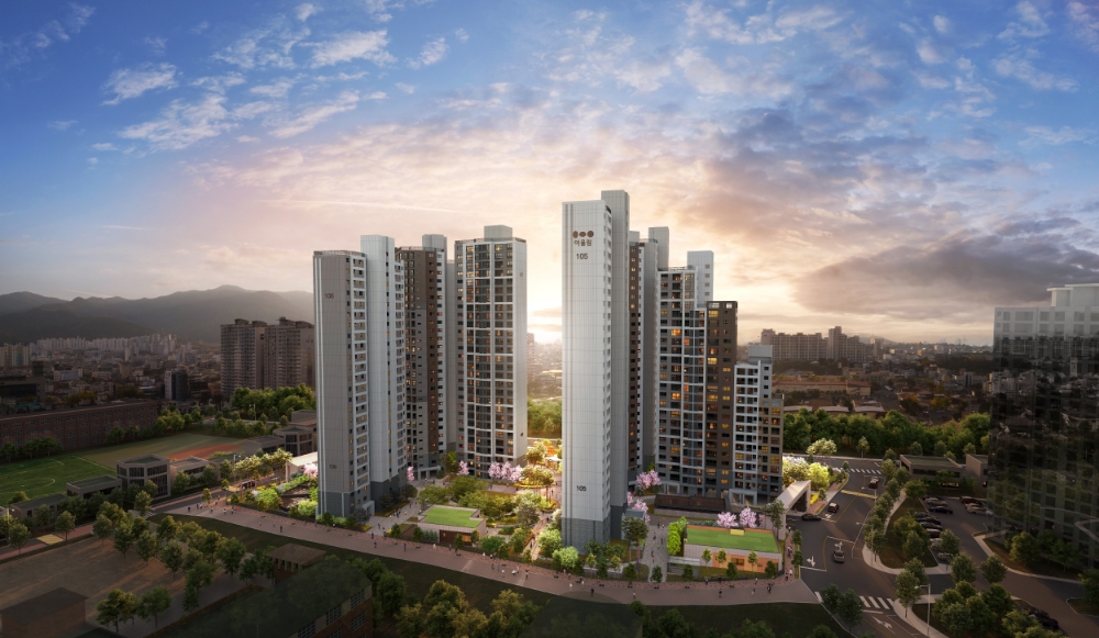 대봉교역 금호어울림 에듀리버 투시도