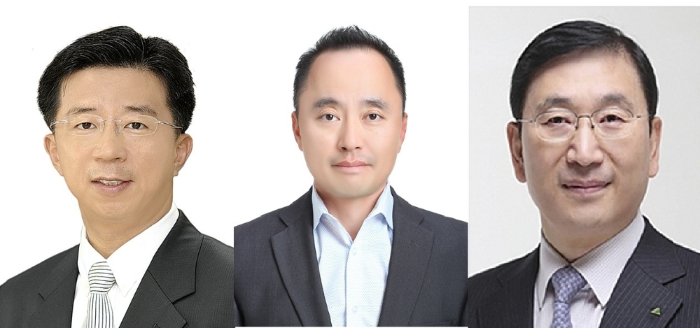 임병용 GS건설 대표이사 부회장 (좌), 마창민 DL이앤씨 대표이사 (중), 윤영준 현대건설 대표이사 사장 내정자 (우)