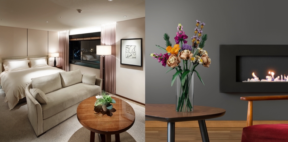 서울신라호텔 비즈니스 디럭스 룸 & 레고 꽃다발 세트. / 사진제공 = 호텔신라