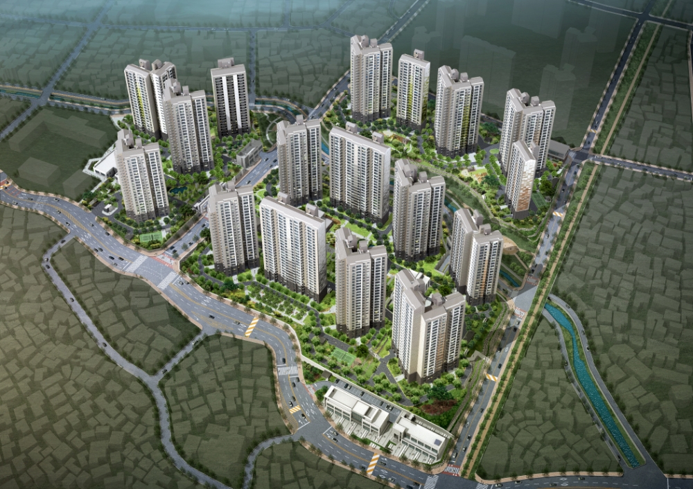 창원 푸르지오 더 플래티넘 조감도 / 사진=대우건설