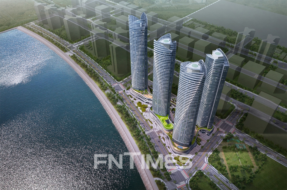 ‘더샵 송도아크베이’ 오피스텔 조감도 / 사진제공=포스코건설