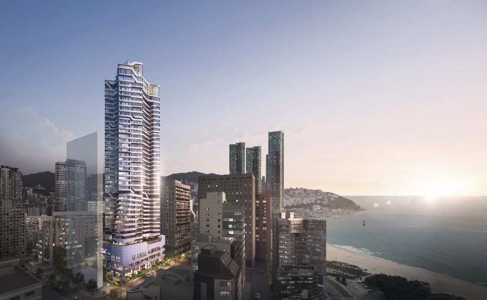 빌리브패러그라프해운대 전체 투시도 / 사진=신세계건설