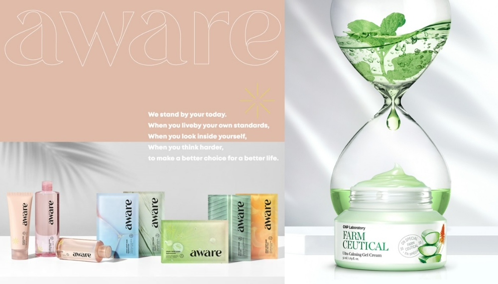 (왼쪽부터) 아모레퍼시픽 어웨어, LG생활건강 CNP '팜슈티컬'/사진제공=각 사