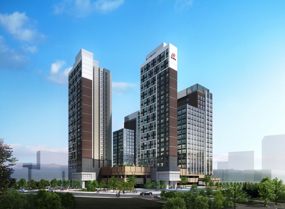 ‘힐스테이트 동탄역 멀티플라이어’ 오피스텔 투시도. / 자료=현대엔지니어링