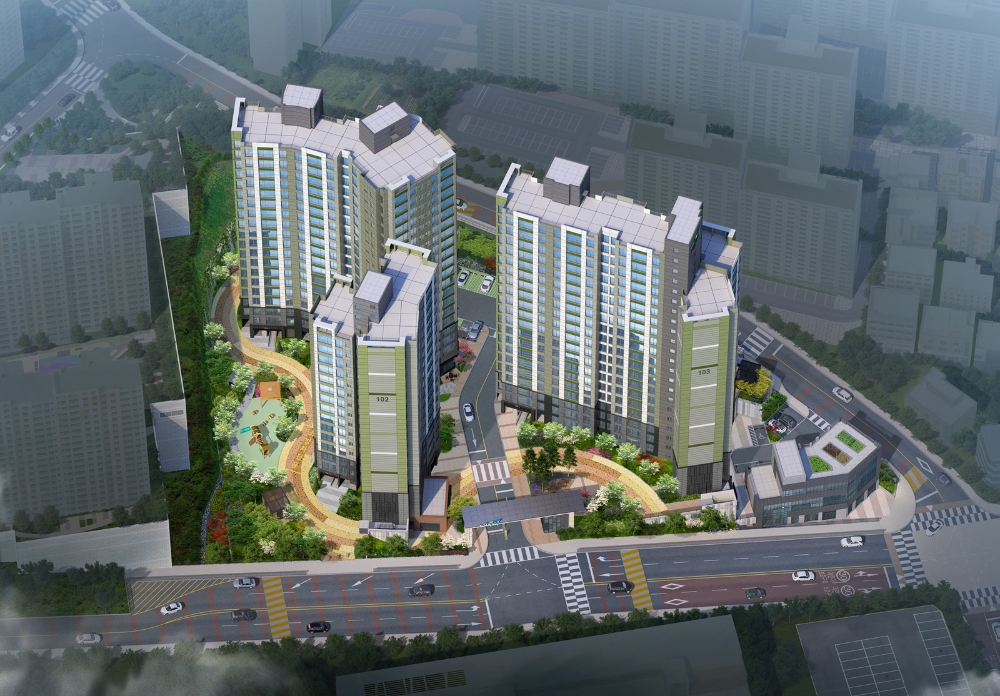 ‘양산 코아루 에듀포레’ 조감도. / 사진=한국토지신탁