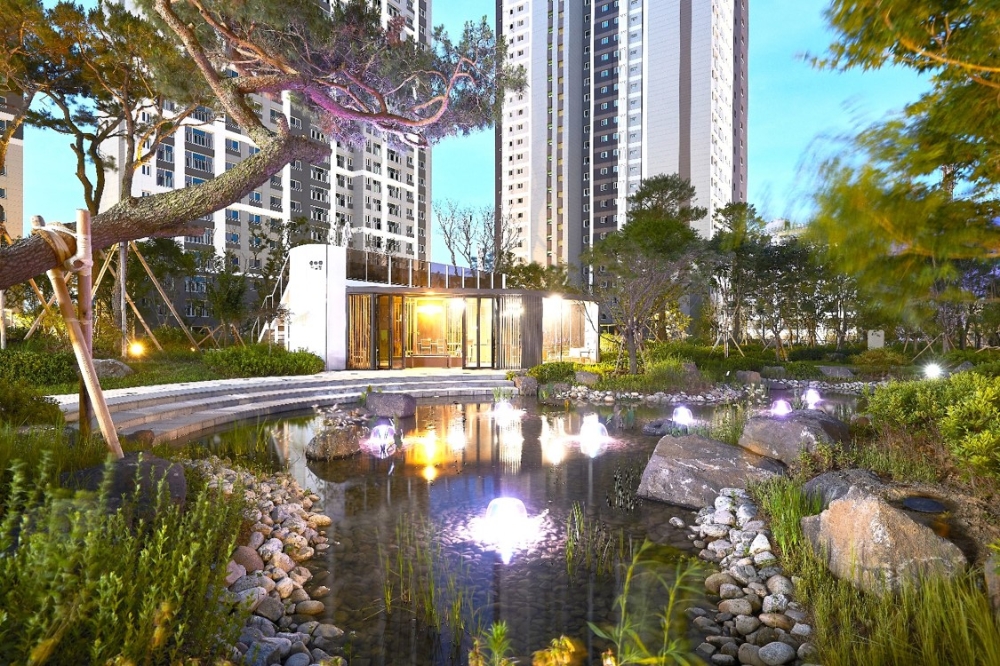 ‘검단 금호어울림 센트럴’ 단지 내 전경. / 사진=금호건설