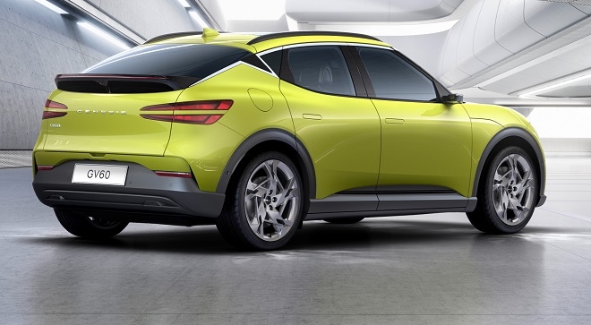 제네시스, 역동성 강조한 GV60 디자인 공개…첫 전용전기차