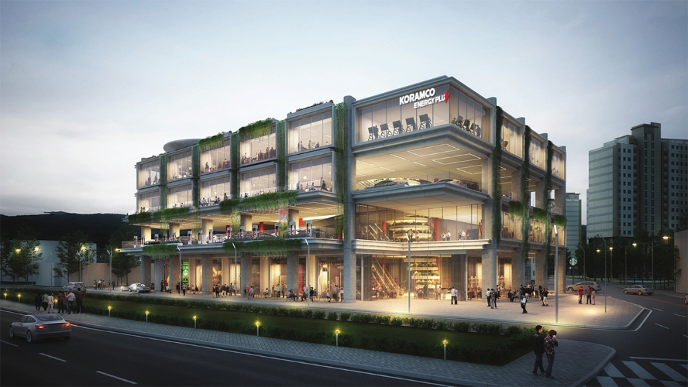 코람코에너지리츠 ‘모빌리티-리테일 복합센터’ 예상도. / 사진제공=코람코자산신탁