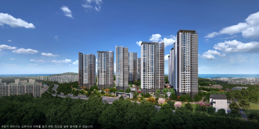 ‘강릉 롯데캐슬 시그니처 아파트’ 투시도. / 사진제공=롯데건설