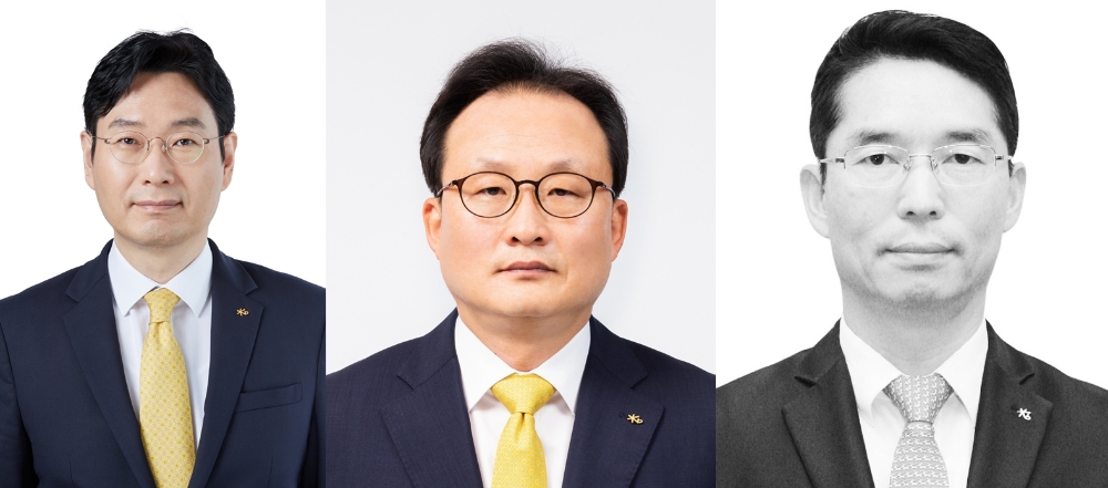 (왼쪽부터)이창권 KB국민카드 신임 대표 후보, 이환주 KB생명보험 신임 대표 후보, 허상철 KB저축은행 신임 대표 후보./사진=KB금융지주