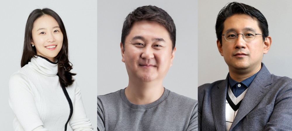 이혜민 핀다 대표(왼쪽)와 이석우 두나무 대표(가운데), 정인영 디셈버앤컴퍼니자산운용 대표(오른쪽). /사진=각사