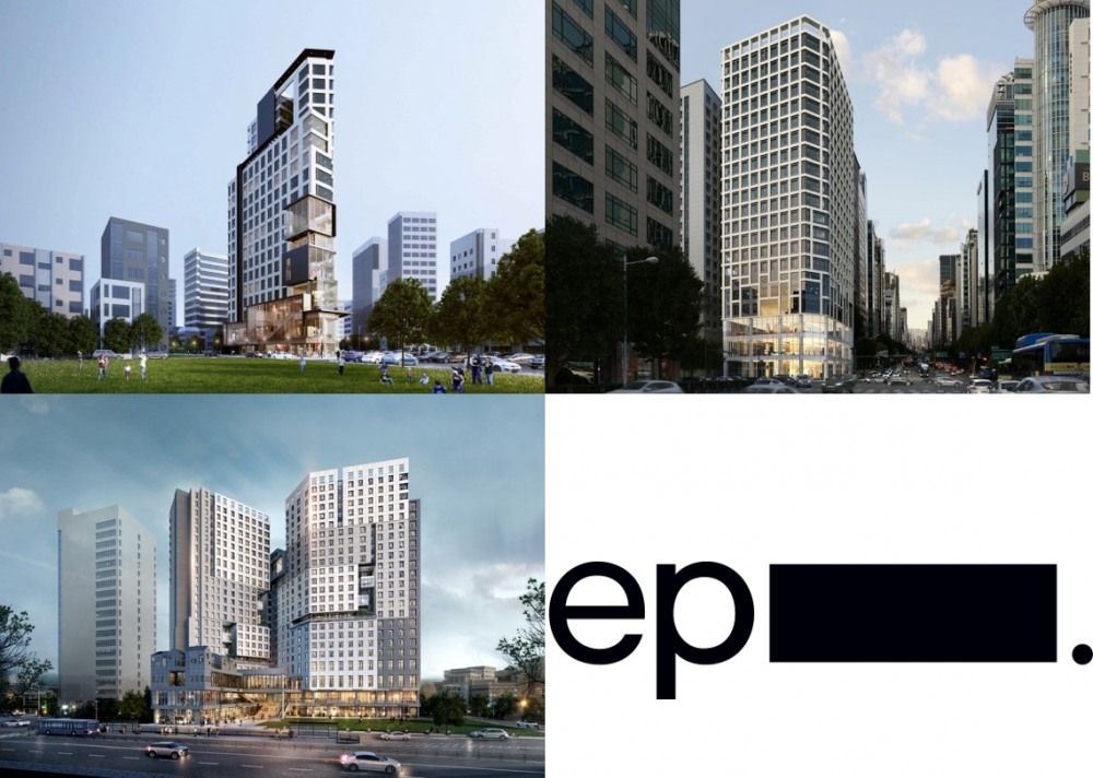 (시계 반대 방향으로) 에피소드 강남 262, 에피소드 신촌 369, 에피소드 수유 838 외관. / 사진제공=SK디앤디