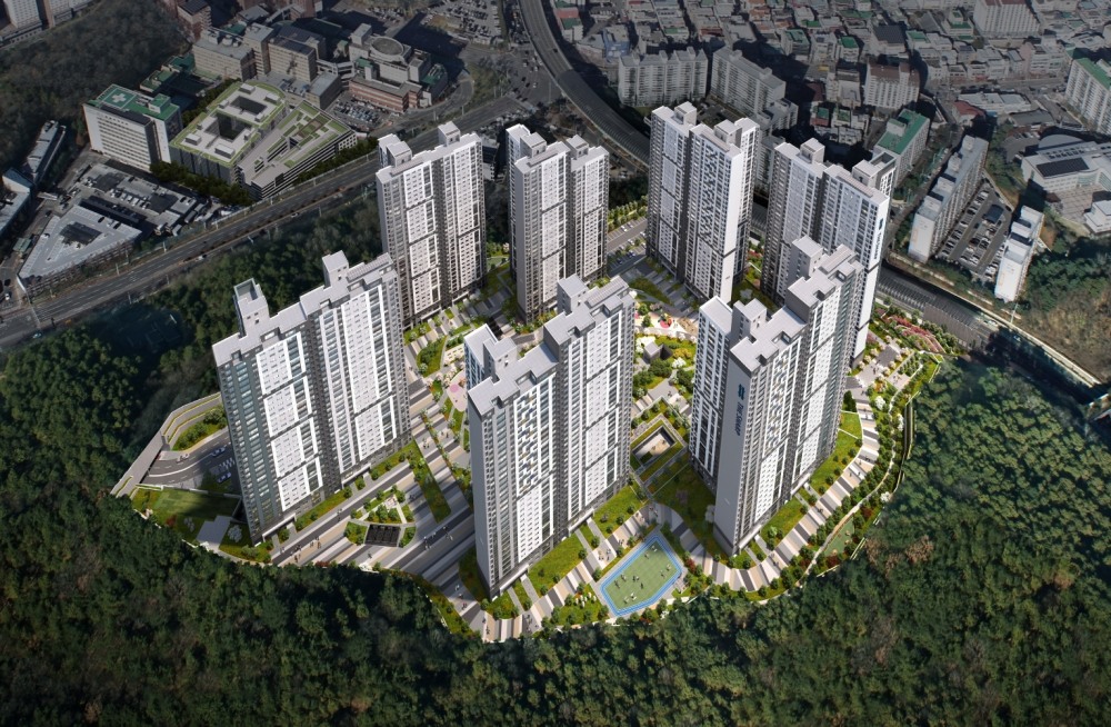 ‘더샵 청주그리니티’ 조감도. / 사진제공=포스코건설