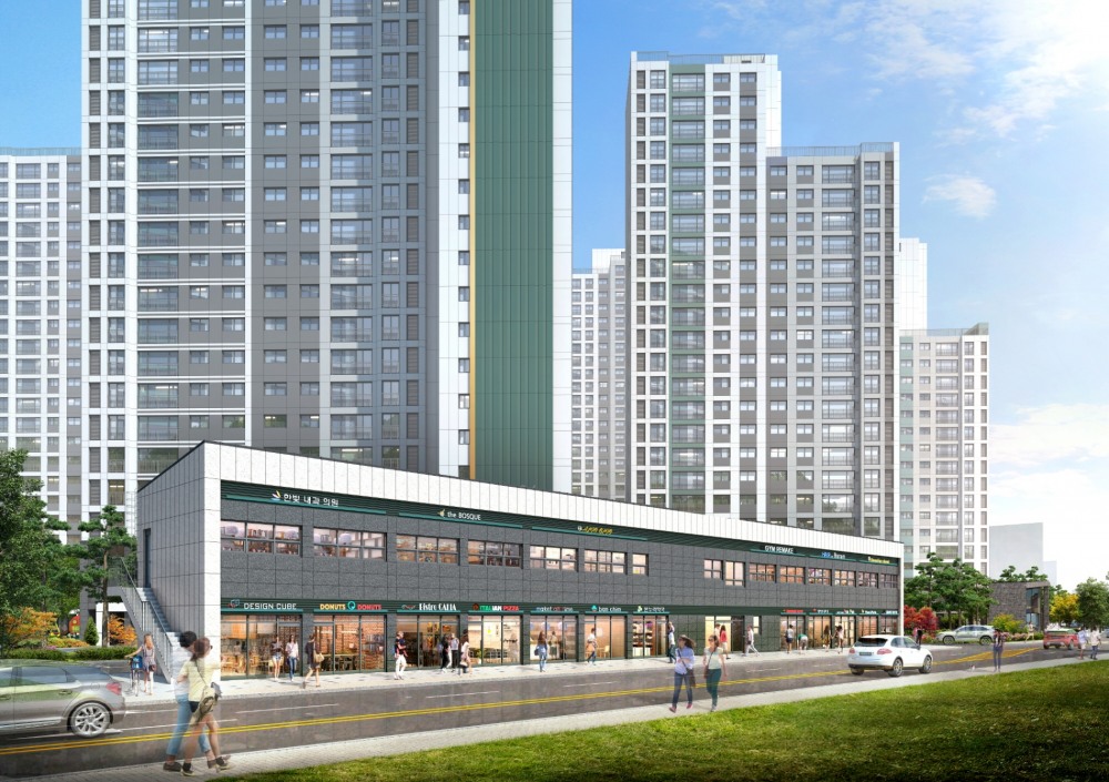 김천 푸르지오 더 퍼스트 단지내상가 투시도 / 사진제공=대우건설