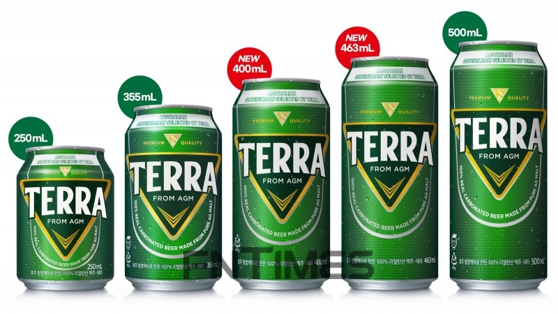 하이트진로(대표 김인규) 테라(TERRA) 제품 라인업./사진=하이트진로