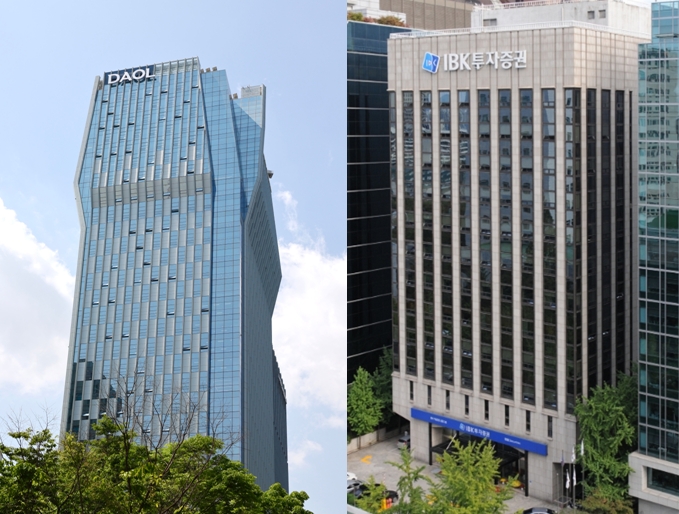 사진제공= 다올투자증권(왼쪽), IBK투자증권(오른쪽)