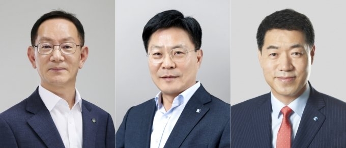 14일 IBK기업은행은 하반기 정기인사를 통해 신임 부행장 3명을 선임했다. 왼쪽부터 현권익 IT그룹장, 손근수 리스크관리그룹장, 박봉규 글로벌·자금시장그룹장. / 사진제공=기업은행