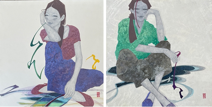 others-gazing 40x40cm jangli korean-painting 2022