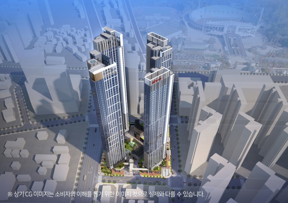 현대건설, 힐스테이트 불당 더원 조감도./사진제공=현대건설