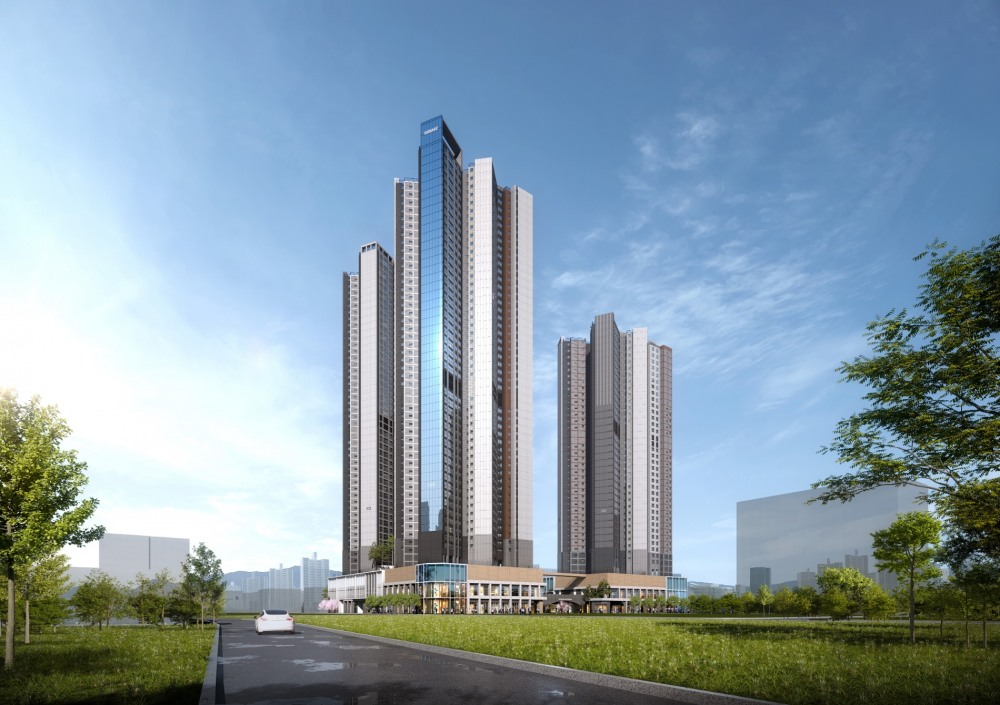 대전 유천동 주상복합 1BL 투시도./사진제공=태영건설