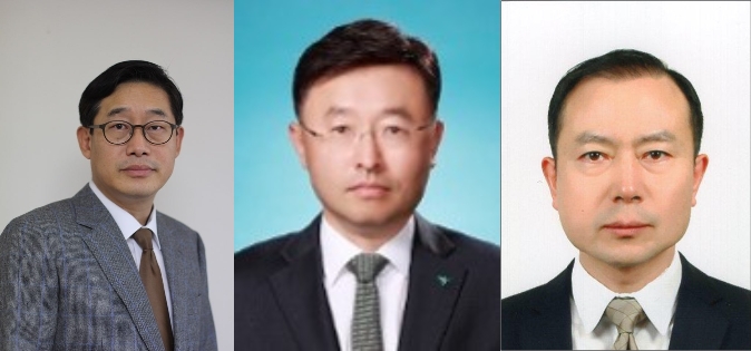 왼쪽부터 차기 하나대체투자자산운용 사장 후보 이후승 하나금융 부사장, 차기 하나벤처스 사장 후보 안선종 하나은행 부행장, 차기 핀크 사장 후보 조현준 하나은행 셀장. / 사진제공=하나금융