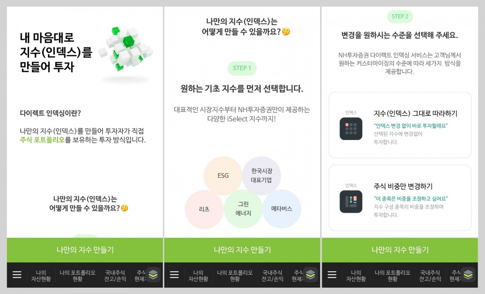 NH투자증권 다이렉트인덱싱 베타 서비스 / 사진제공= NH투자증권(2023.01.09)
