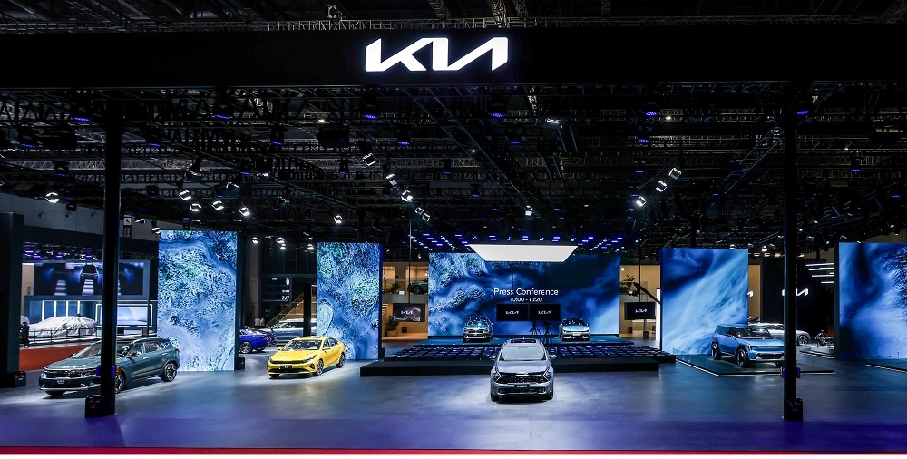 상하이모터쇼 기아 부스 전경. 제공=기아.