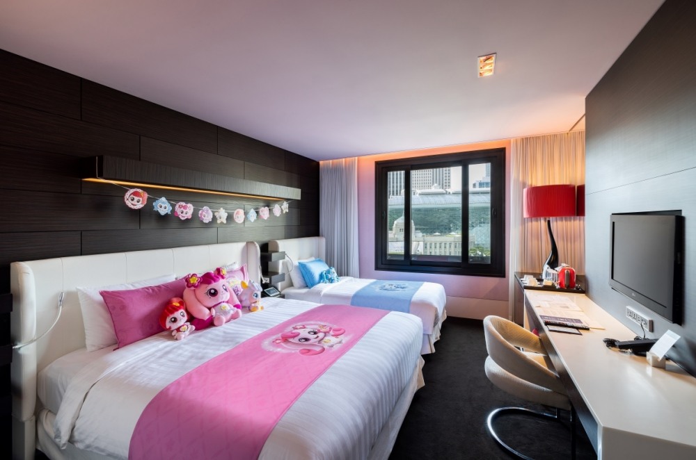 더플라자에서 선보이는 '캐치! 티니핑' 패키지. /사진제공=한화호텔앤드리조트