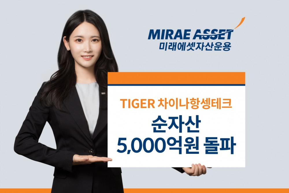 미래에셋자산운용(대표 최창훈‧이병성)의 ‘타이거(TIGER) 차이나항셍테크 상장지수펀드(ETF‧Exchange Traded Fund)’ 순자산이 2023년 5월 1일 기준 5000억원을 돌파했다./사진제공=미래에셋자산운용