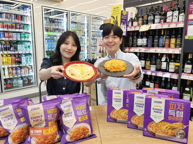 편의점CU의 피자, 김치볶음밥 '득템시리즈'. /사진제공=BGF리테일