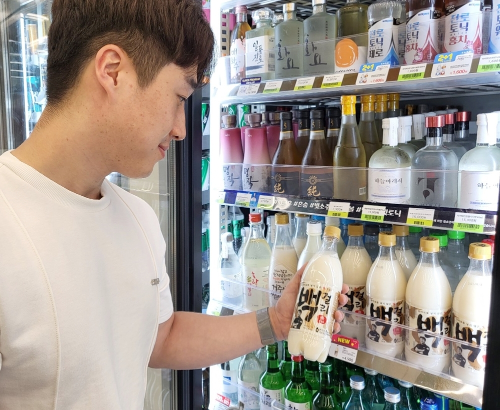 CU가 판매하는 無 아스파탐 막걸리인 '백걸리'. /사진제공=BGF리테일