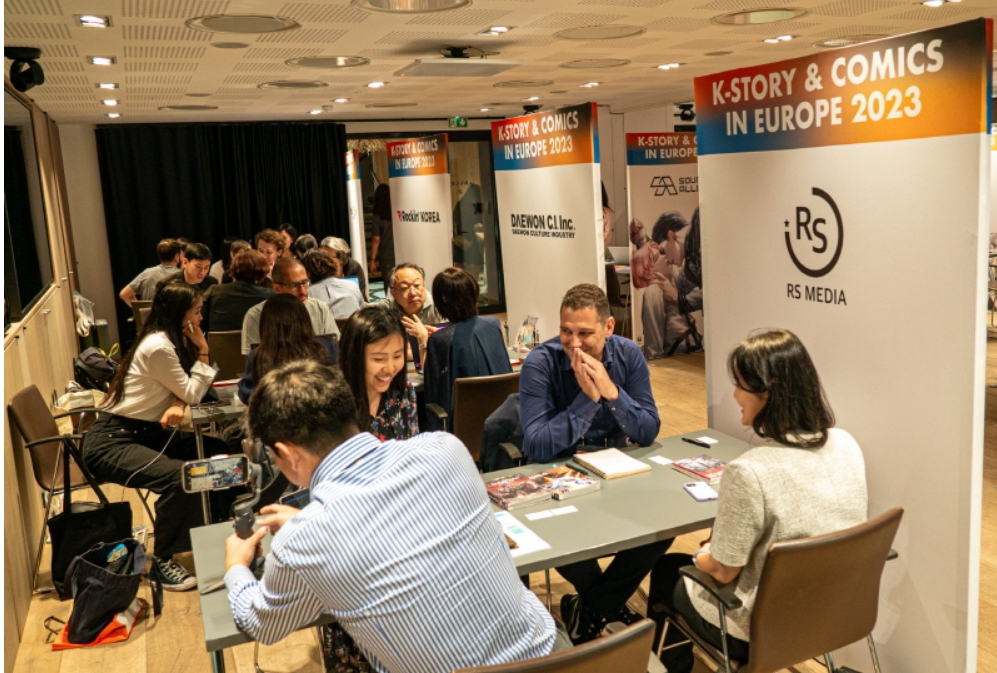 한국콘텐츠진흥원이 이달 4~6일 프랑스 파리에서 개최한 '2023 K-스토리&코믹스 인 유럽' 현장 사진. / 사진제공=한국콘텐츠진흥원