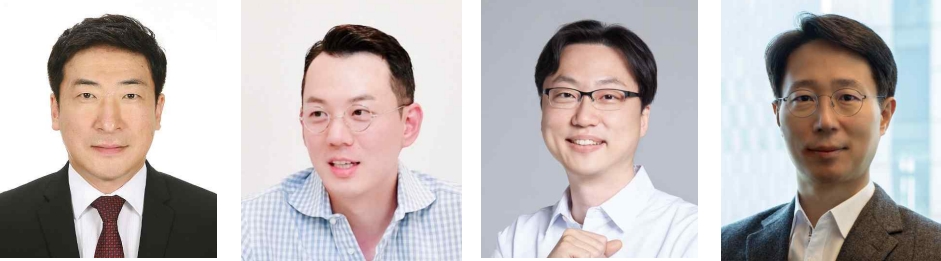 한국핀테크산업협회가 22일 정기이사회를 열고 신규 이사 4명을 선임했다. (왼쪽부터) 김준모 모핀 대표와 신범준 바이셀스탠다드 대표, 안중현 당근페이 부사장, 추효현 서울거래 대표. /사진제공=한국핀테크산업협회